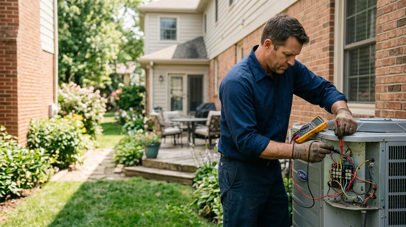 HVAC technician working near Neptune Beach, FL
